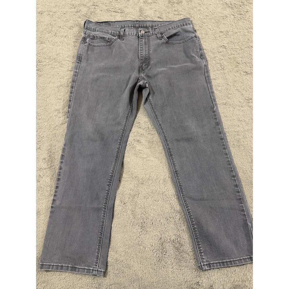 Levis 541 Jeans Mens 36x30 Black Denim Straight Leg Waterless